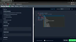 HackerRank Solve Me First Solution in Python