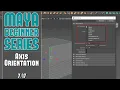 Maya Beginner Tutorial Series Axis Orientation Tool Settings for Move Rotate Scale