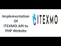 PHP implementation of itexmo com API to website