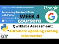 Automating Real-World Tasks with Python WEEK 4 Qwiklabs Assessment Coursera Certificate by Google