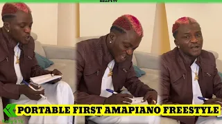 see how portable zazu d stroyed this south africa amapiano beat freestyle 