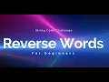 String Reverse words Code Challenge