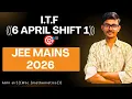 JEE Main 6 April Shift 1 Inverse Trigonometry ITF Solved