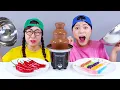 Chocolate Fondue Challenge DONA Mukbang