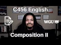 WGU C456 English Composition II