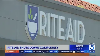 Rite Aid chain ly all its stores after decades in business