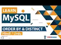 MySQL ORDER BY DISTINCT Tutorial in Hindi Urdu