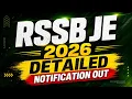 RSSB JE 2026 Notification Out RSSB JE 2026 Salary Exam Pattern Vacancy Apply Process