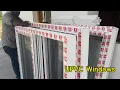 UPVC Window Installation UPVC Sliding Window Fitting along with Mesh to Stop Mosquitoes