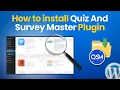 How to Install Quiz And Survey Master Complete Installation Process Best WordPress Quiz Plugin
