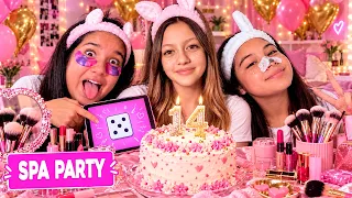 SPA PARTY COMPLEANNO DI SOFI CON LE SUE AMICHE ALESSIA E GAIA e PIGIAMA PARTY
