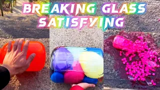 Glass BOTTLES Breaking ????❌  - CRUSHING crunchy Soft things  || Satisfying ASMR