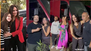 النجمة زينة تحتفل بانتهاء تصوير مسلسل ورد وشيكولاتة وأول ظهور لبنتها 