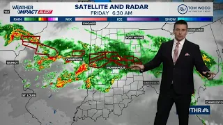 Tracking more rain and flash flooding over Indiana Timing when it will end Friday