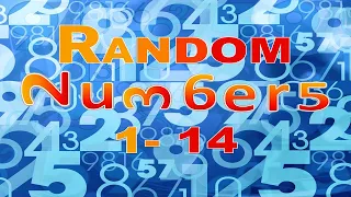 Random number generator 1 - 14 Roll Random numbers