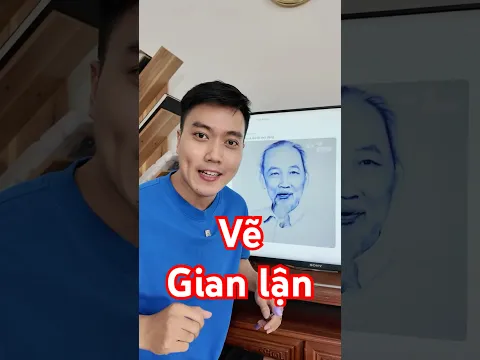 Bức tranh Bác Hồ gian lận #vẽ
