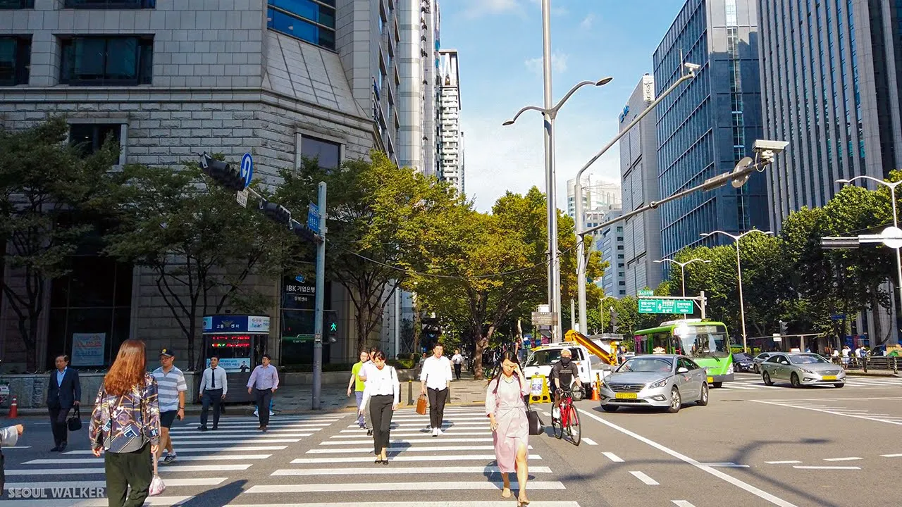 [4K] Business Road From Yeoksam to Samseongdong | Walking Around Seoul Korea 역삼에서 삼성까지 駅三駅 驛三站