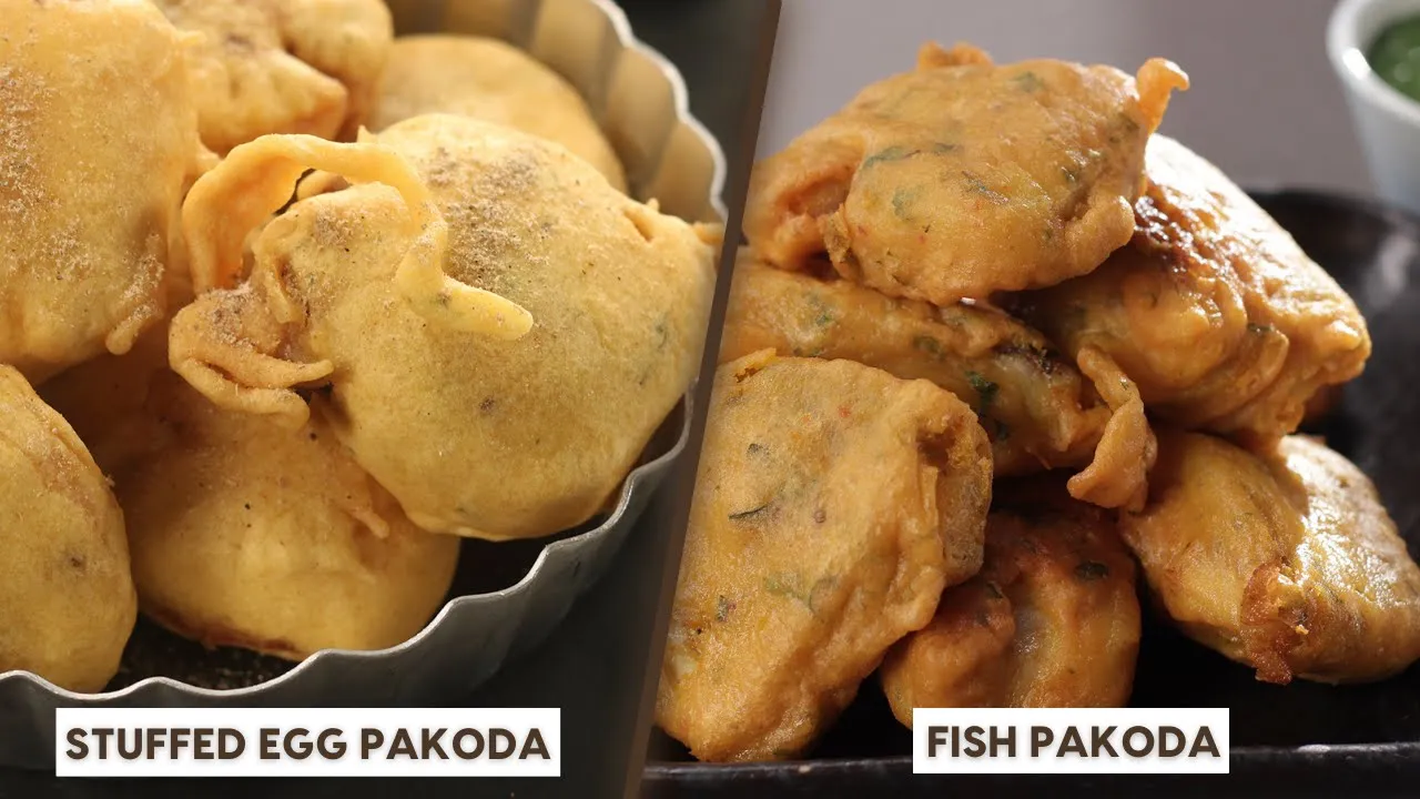 Stuffed Egg Pakoda   Fish Pakoda   Monsoon ka Mazza   Episode 14   Sanjeev Kapoor Khazana