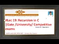 Recursion in C programming for C beginners Learn C language Functions Gateugc