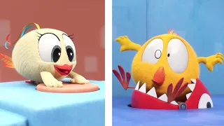 Não esse botão Bekky! | Onde está Chicky? | Pintinho amarelinho | Coleção desenhos animados Infantil