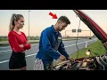 Monteur Stopte Om De Auto Van De CEO-Miljonair Te Maken — En Ontdekte Dat Zij Zijn Eerste Liefde Was