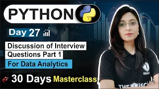 Python For Data Analyst Day 27 How to Prepare for Data analyst Interview Free 30 Days Class