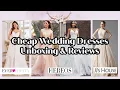 Trying Inexpensive Wedding Dresses from JJs House Ever-Pretty and Hebeos