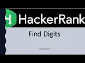 find digits HackerRank solution in Java