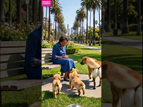 kindness dog 🐶 instant park feeding kindness for puppies #kindness #doglove #shorts