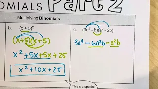 Multiplying Polynomials part 2
