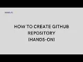 How To Create GitHub Repository