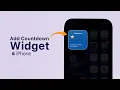 How To Add A Countdown Widget On iPhone