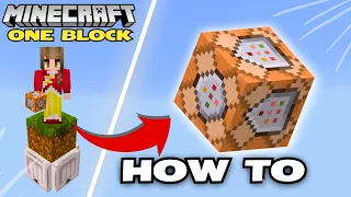 How to make OneBlock in Minecraft Bedrock