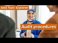 AAA Topic Explainer Audit Procedures