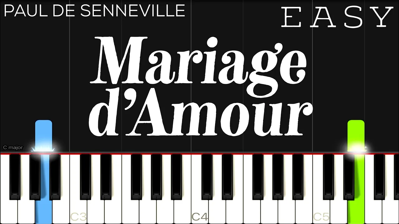 Mariage d’Amour (Chopin-Spring Waltz) - EASY Piano Tutorial Mariage d’Amour (Chopin-Spring Waltz) - EASY Piano Tutorial