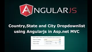 How to make Country State and City dropdownlist using AngularJS in Asp net C