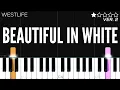 Download Lagu Westlife - Beautiful In White | EASY Piano Tutorial