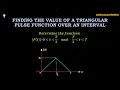 Determine the function F t of the triangular pulse shown in the figure above