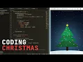 ASMR coding Christmas tree using HTML Canvas and Javascript No Talking