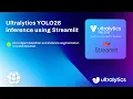 How to Build a Live Inference App with Ultralytics YOLO26 Streamlit Detection Segmentation