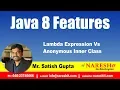 Java 8 0 Features Lambda Expression Vs Anonymous Inner Class by Mr Satish Gupta