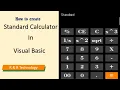 Standard Calculator in Visual Basic Visual Basic Programming Calculator Project in VB