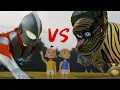 Ultramen Menyelamatkan Upin \u0026 Ipin dari Serangan Barongan