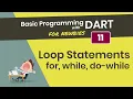 Null Safety Basic Dart Programming 11 Loop Statements for while do-while