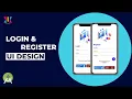Login and Register Screen UI Design in Android Studio UiUX Tutorial
