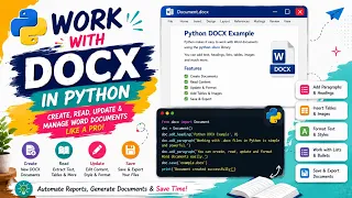 Work with Docx in Python Python Tutorial 2025