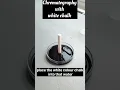 Chromatography with chalk class of substances