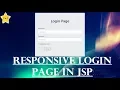 Login page in jsp using eclipse with bootstrap Part - 3