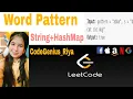 Word Pattern Leetcode 290 String Hashmap Amazon Oracle
