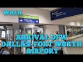 Arrival at DFW Dallas Fort Worth Texas Airport Walk